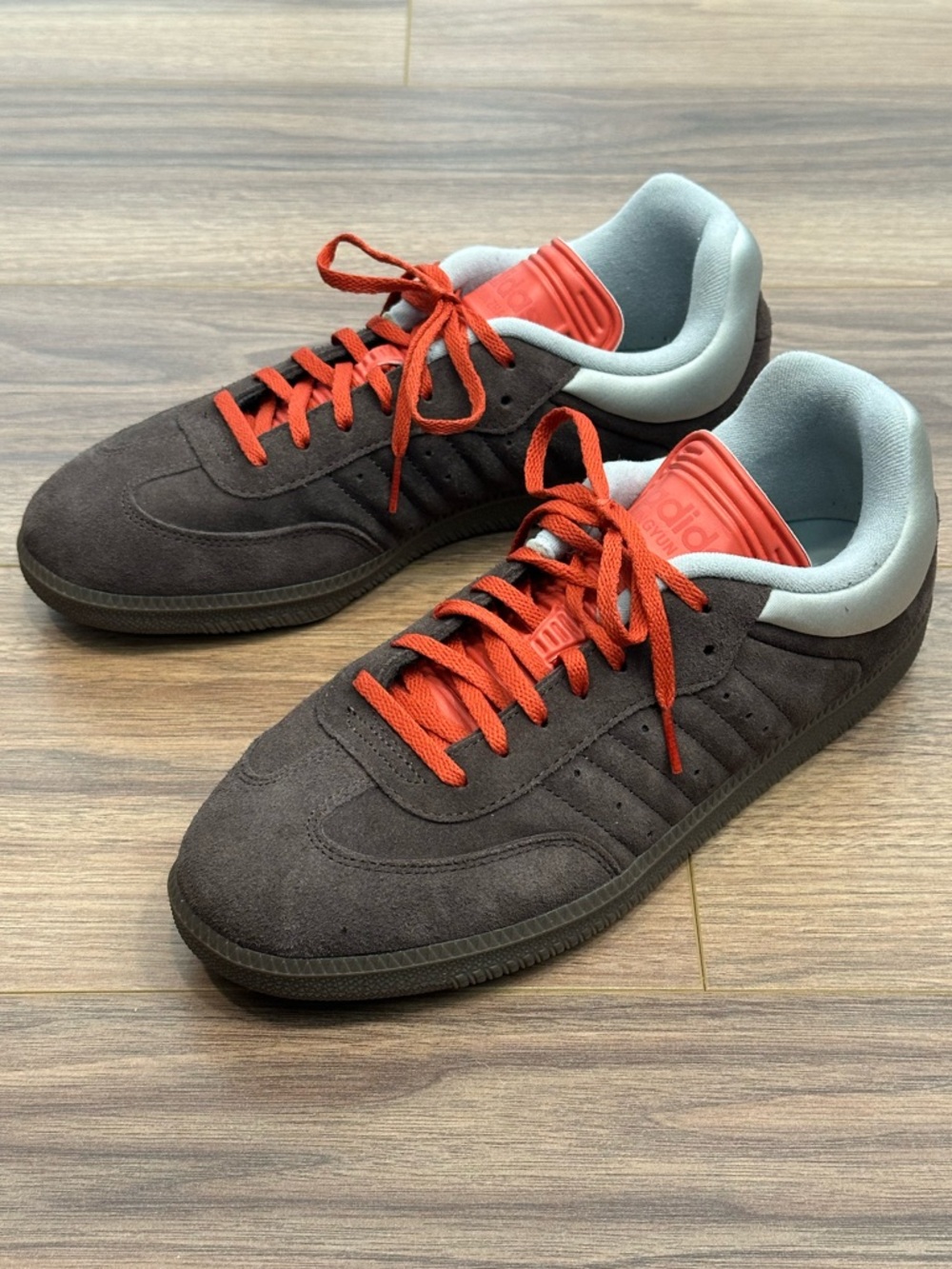 Adidas x Dingyun Zhang Samba in Brown Oxide and Surf Red Size 10.5